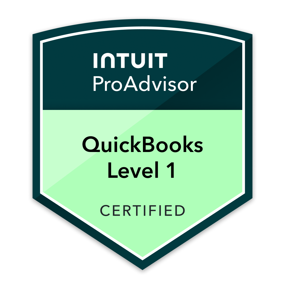 Intuit QuickBooks Certified ProAdvisor badge